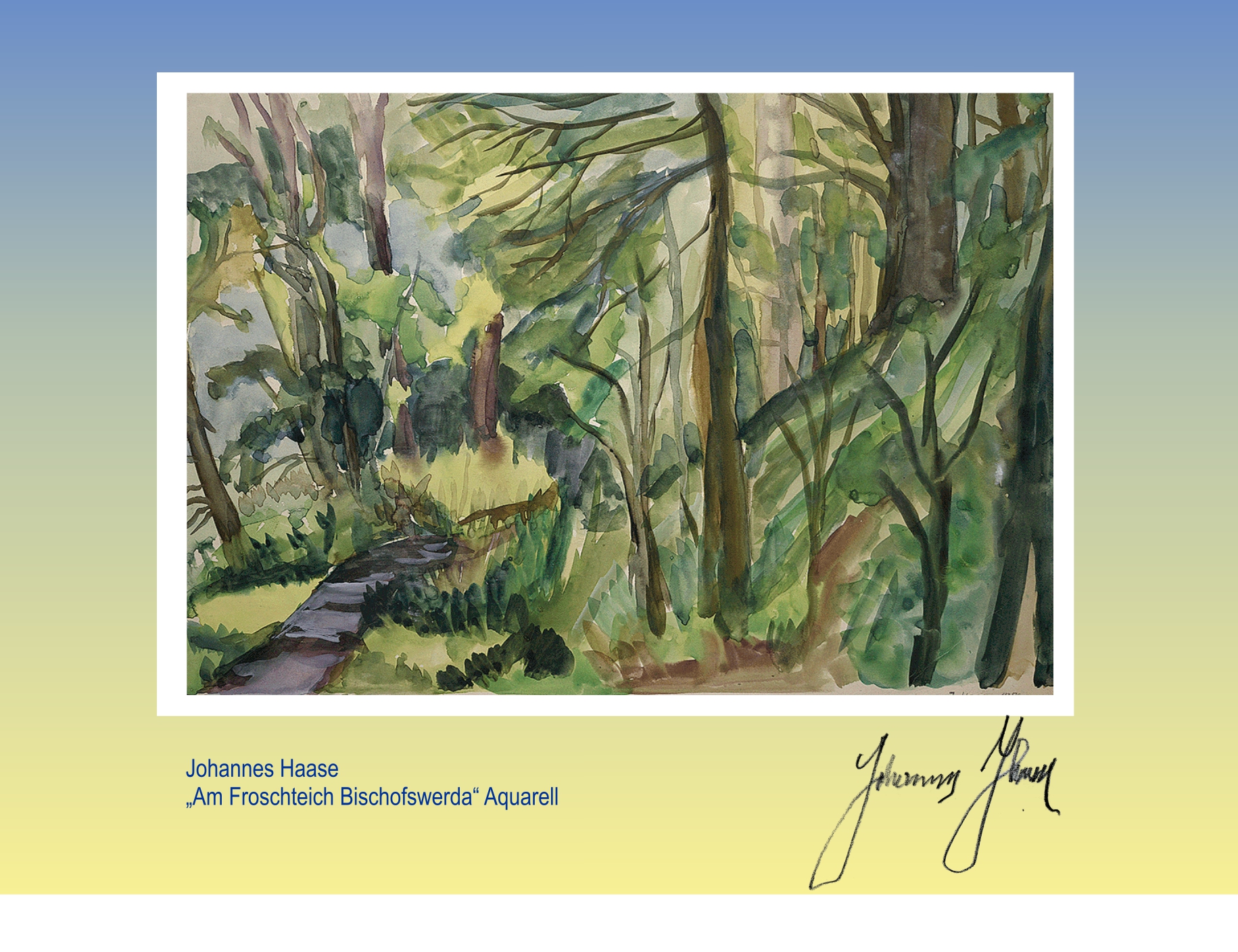 Postkarte Froschteich Bischofswerda Haase Johannes Postkarte Froschteich Bischofswerda Haase Johannes