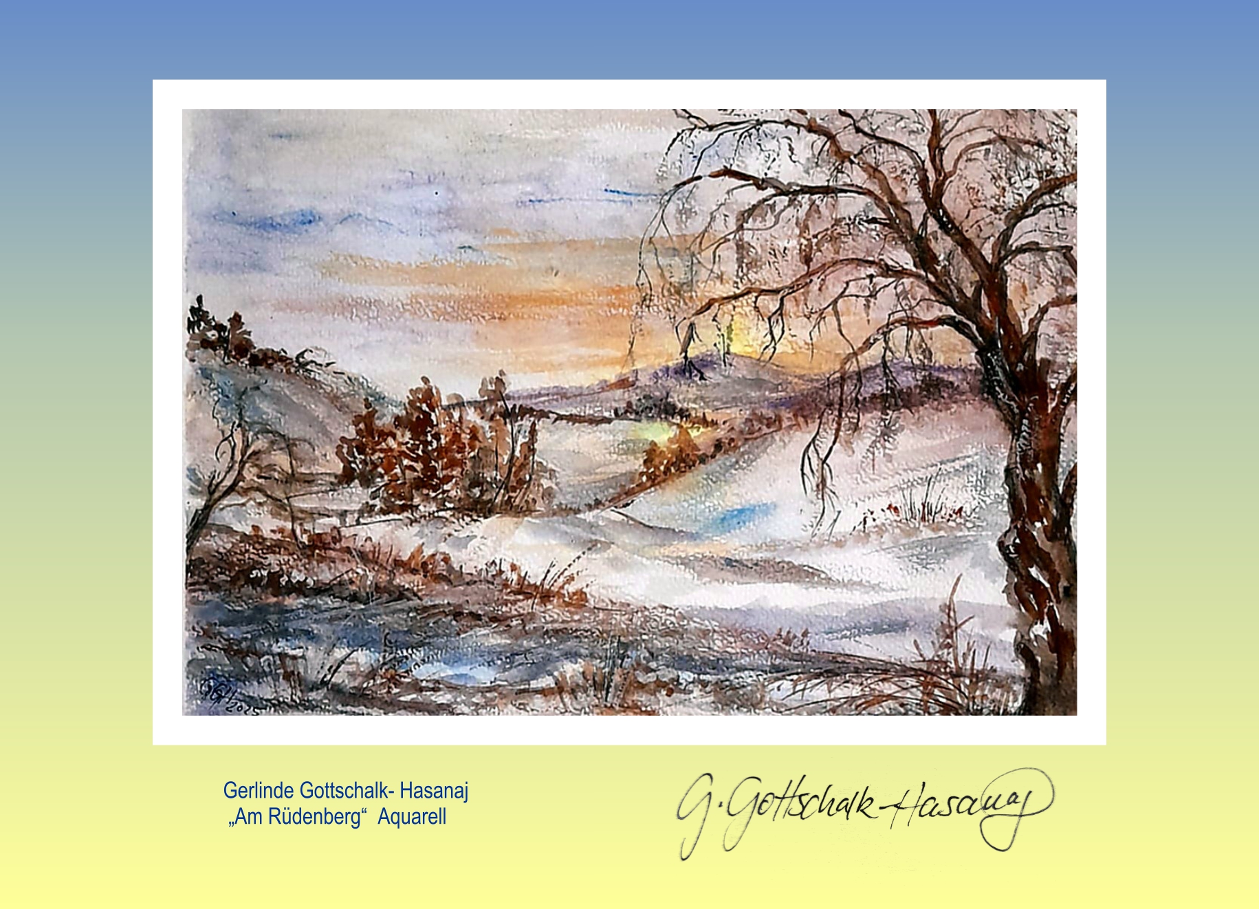 Postkarte Am Rüdenberg Bischofswerda Gottschalk-Hasanaj Gerlinde Postkarte Am Rüdenberg Bischofswerda Gottschalk-Hasanaj Gerlinde