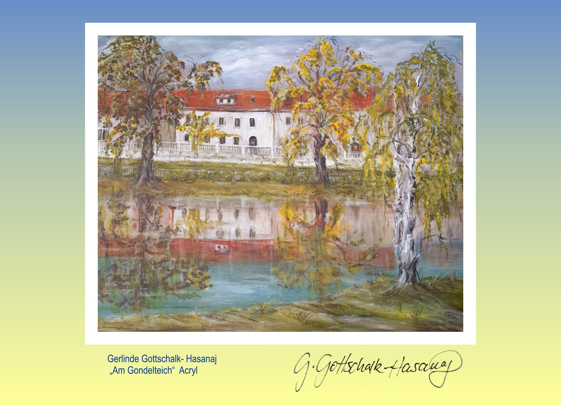 Postkarte Am Gondelteich Bischofswerda Gottschalk-Hasanaj Gerlinde Postkarte Am Gondelteich Bischofswerda Gottschalk-Hasanaj Gerlinde